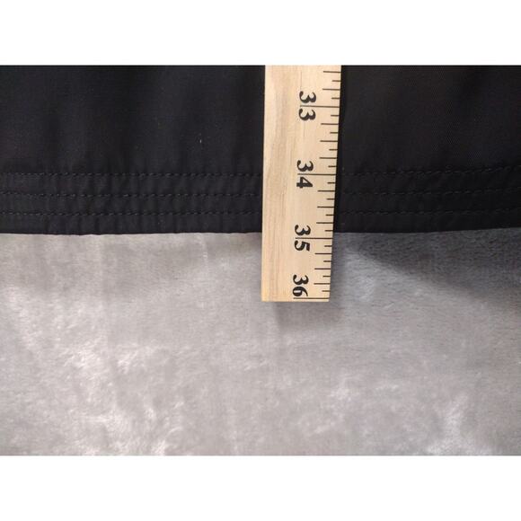 Banana Republic Womens Sz L Black Trench Coat Rain Jacket Old Money Quiet Luxury - Picture 13 of 13